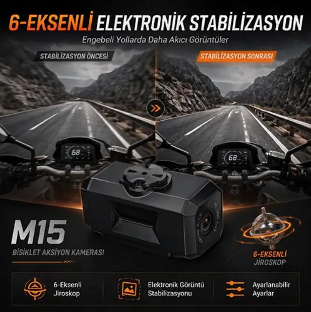 Alien Rider Aksiyon Kamerası 4K Ultra HD Geniş Açılı M15 Alien Rider Aksiyon Kamerası 4K Ultra HD Geniş Açılı M15