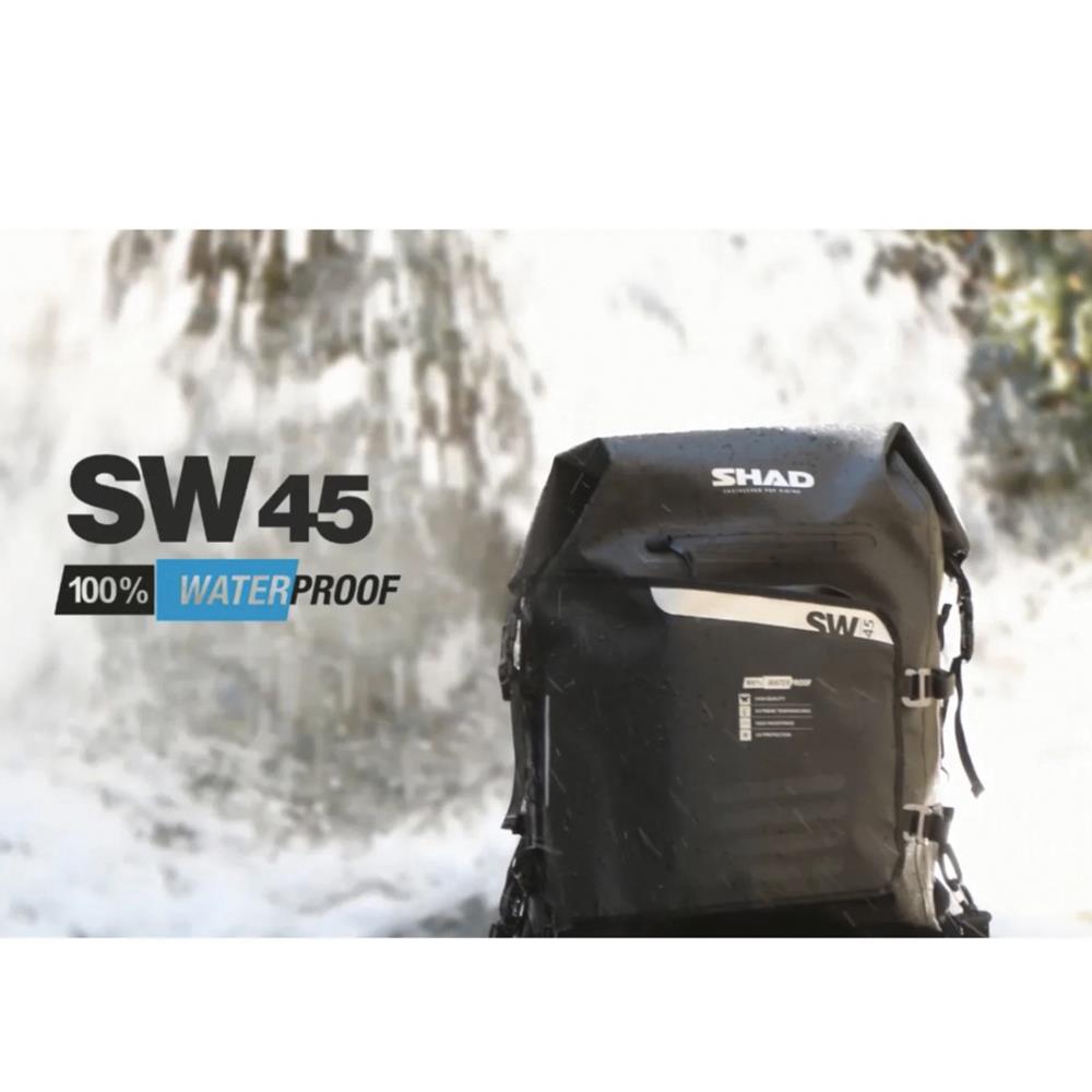 SHAD SW45 Motosiklet Sırt Çantası / Arka Soft Çanta X0SW45 SHAD SW45 Motosiklet Sırt Çantası / Arka Soft Çanta X0SW45