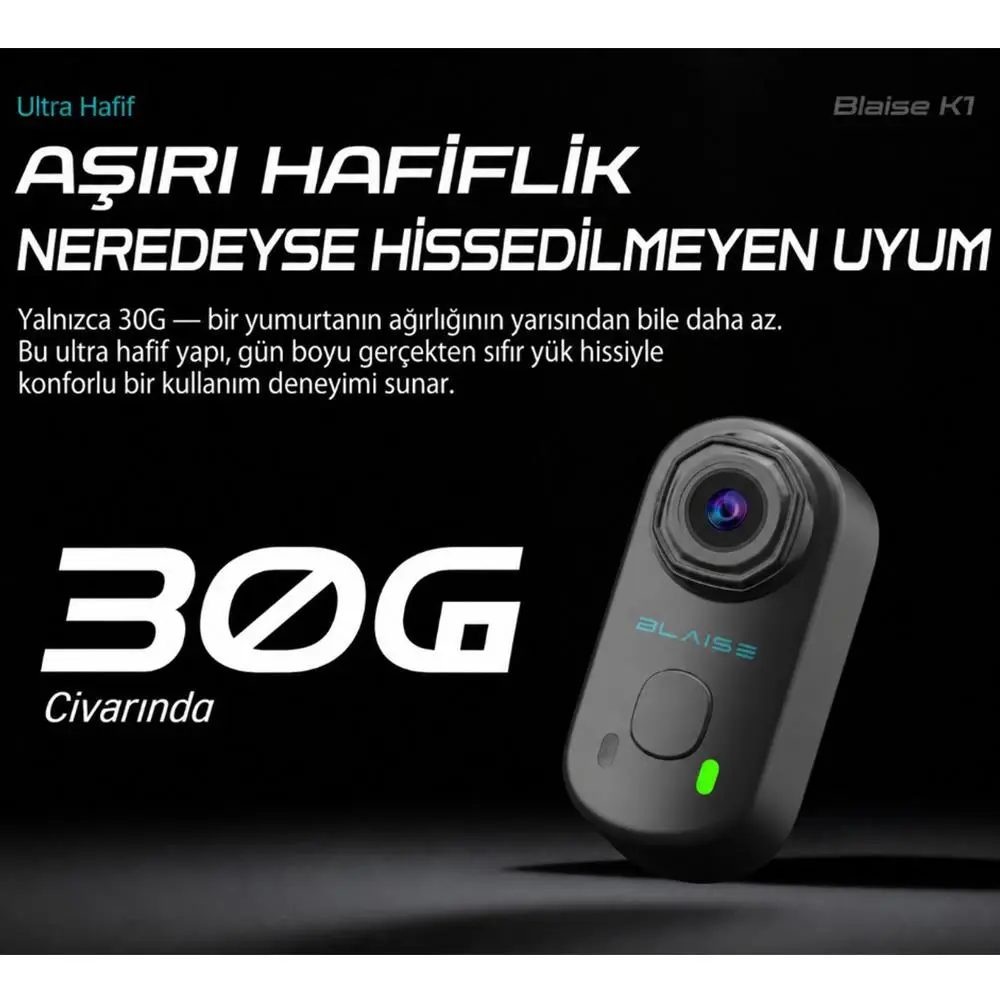 BLAISE K1 Aksiyon Kamera BLAISE K1 Aksiyon Kamera