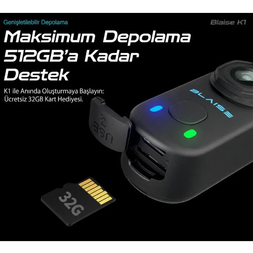 BLAISE K1 Aksiyon Kamera BLAISE K1 Aksiyon Kamera