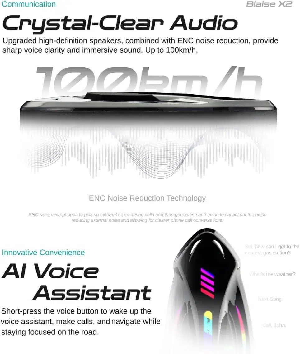 BLAISE X2 Bluetooth Motosiklet Intercom Turuncu BLAISE X2 Bluetooth Motosiklet Intercom Turuncu