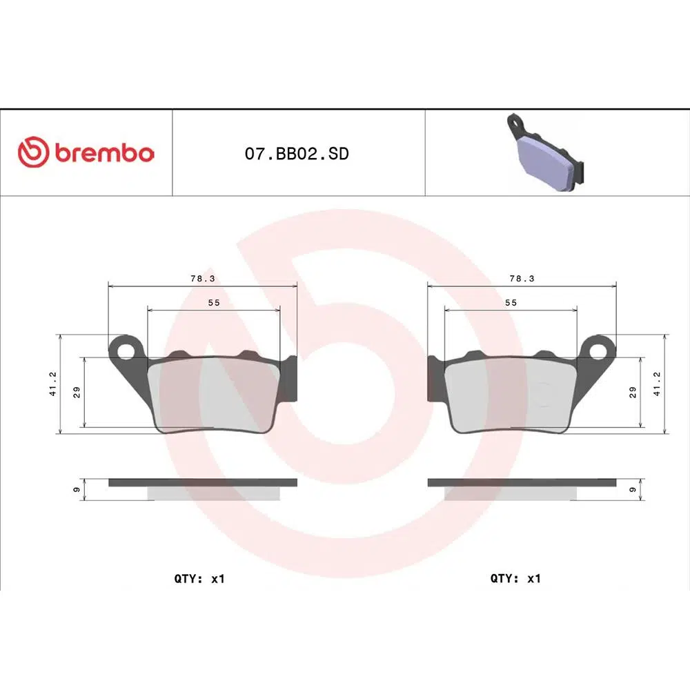 BREMBO OFF-ROAD SINTER ARKA FREN BALATASI KTM/HUSQ/YAMAHA (213) 07BB02SD BREMBO OFF-ROAD SINTER ARKA FREN BALATASI KTM/HUSQ/YAMAHA (213) 07BB02SD