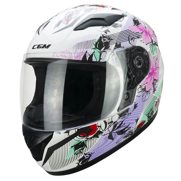 CGM 265S LUCKY MUSIC ÇOCUK KAPALI MOTOSİKLET KASKI Beyaz-Pembe / YS CGM 265S LUCKY MUSIC ÇOCUK KAPALI MOTOSİKLET KASKI Beyaz-Pembe / YS