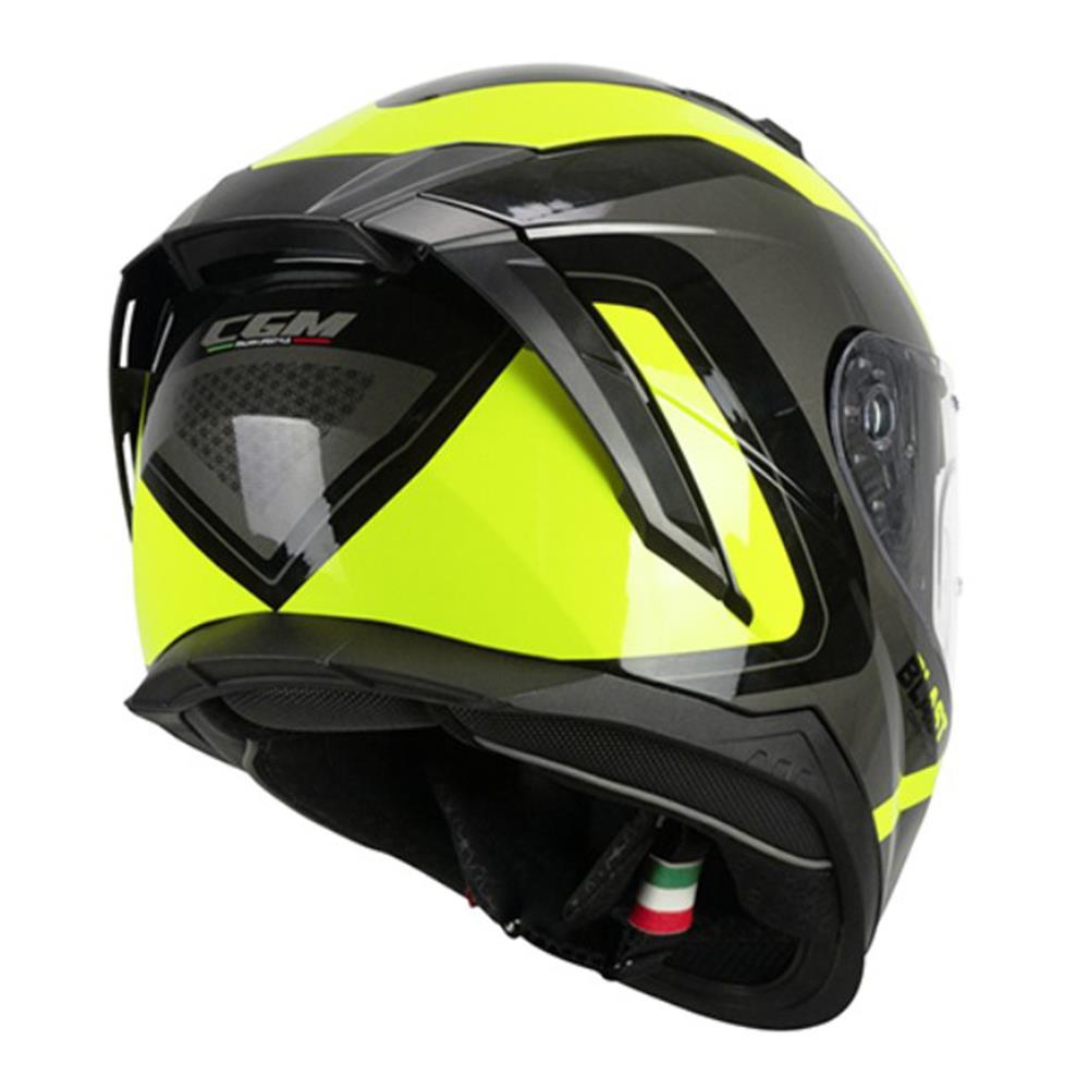 CGM 311R BLAST RACE KAPALI KASK Sarı-Siyah XXL CGM 311R BLAST RACE KAPALI KASK Sarı-Siyah XXL