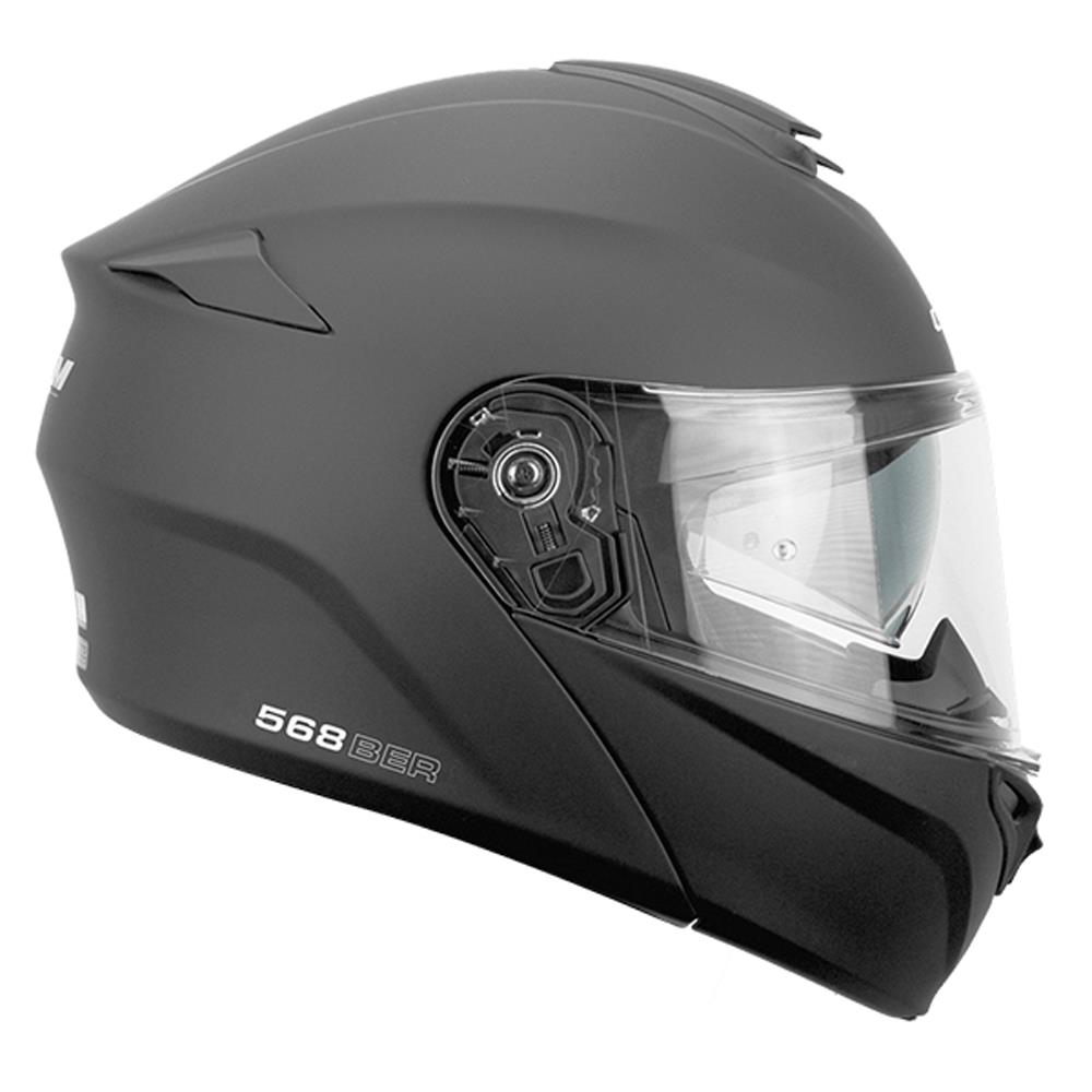 CGM 568A BER MONO ÇENE AÇILIR MOTOSİKLET KASKI SİYAH / L CGM 568A BER MONO ÇENE AÇILIR MOTOSİKLET KASKI SİYAH / L