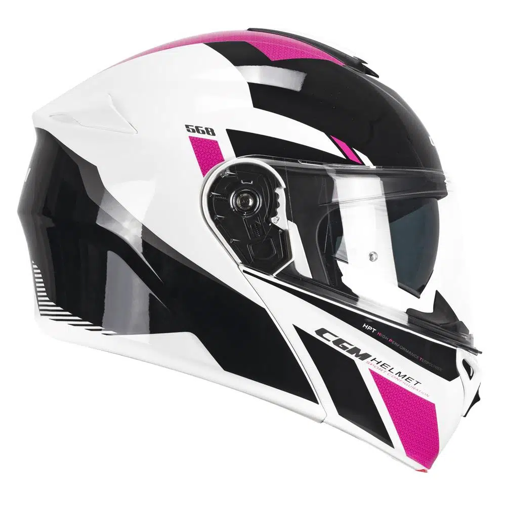 CGM 568S BER SPORT Çene Açılır Kask Siyah/Fuşya-S