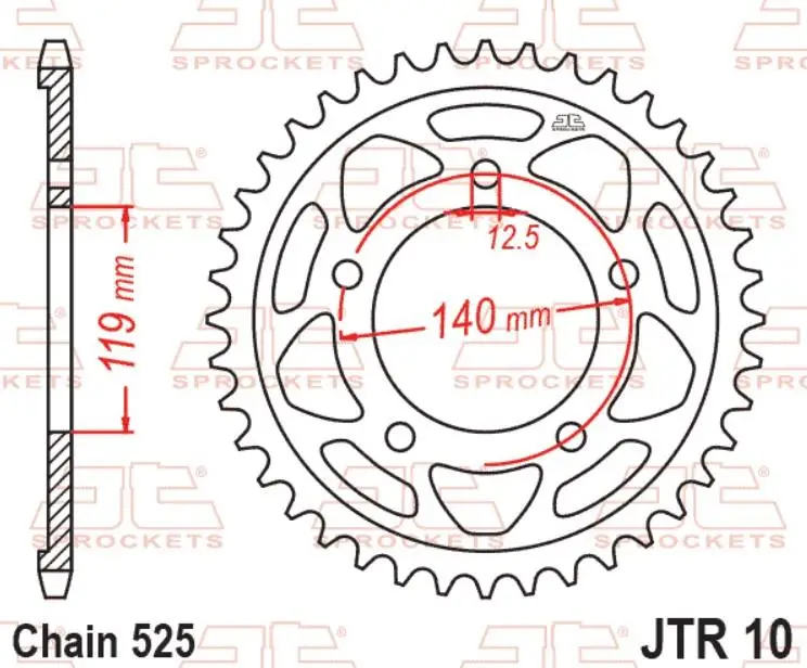 JT Motosiklet Arka Dişli 46 Diş BMW M1000R S1000RR 21-26 JTR10.46 JT Motosiklet Arka Dişli 46 Diş BMW M1000R S1000RR 21-26 JTR10.46