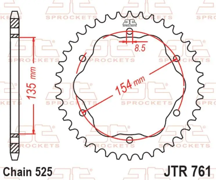 JT Motosiklet Arka Dişli 43 Diş DUCATI DIAVEL 11-18 Multistrada V4 JTR761.43 JT Motosiklet Arka Dişli 43 Diş DUCATI DIAVEL 11-18 Multistrada V4 JTR761.43