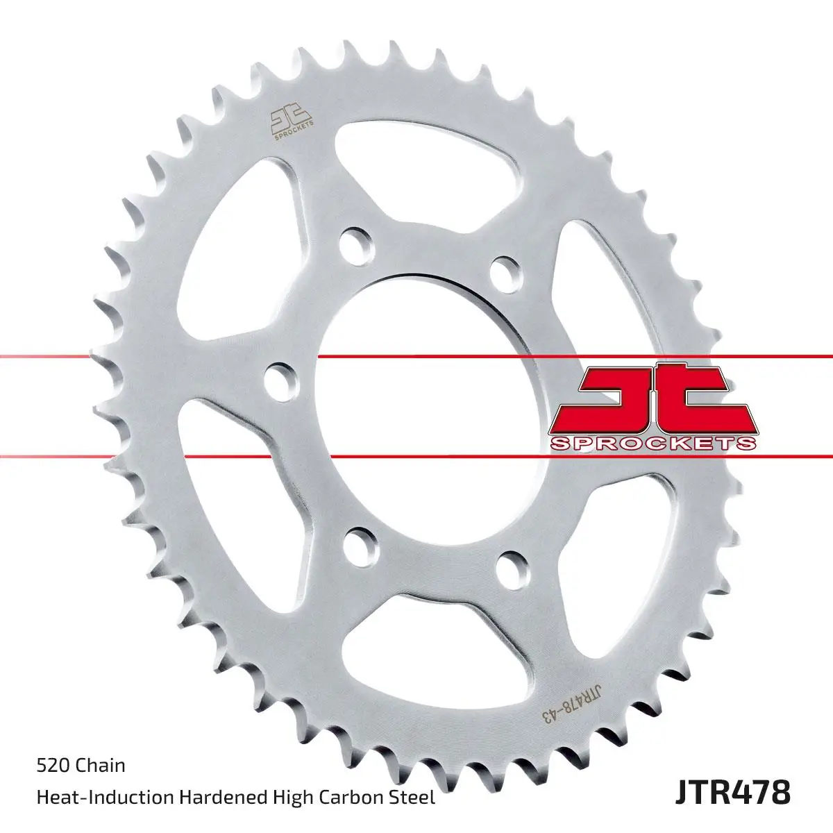 JT Motosiklet Arka Dişli 43 Diş KAWASAKI ZX6-R 07-25 Z750 04-12 JTR478.43