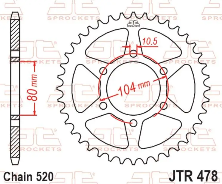 JT Motosiklet Arka Dişli 43 Diş KAWASAKI ZX6-R 07-25 Z750 04-12 JTR478.43 JT Motosiklet Arka Dişli 43 Diş KAWASAKI ZX6-R 07-25 Z750 04-12 JTR478.43
