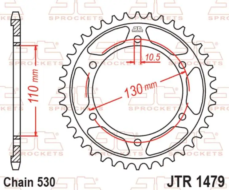 JT Motosiklet Çelik Arka Dişli 47 Diş YAMAHA YZF-R1 09-14 JTR1479.47ZBK JT Motosiklet Çelik Arka Dişli 47 Diş YAMAHA YZF-R1 09-14 JTR1479.47ZBK