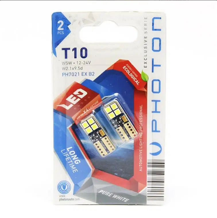 Photon T10 W5W 12V EXCLUSIVE CANBUS LED (2'Lİ BLİSTER) PH7021 EX B2