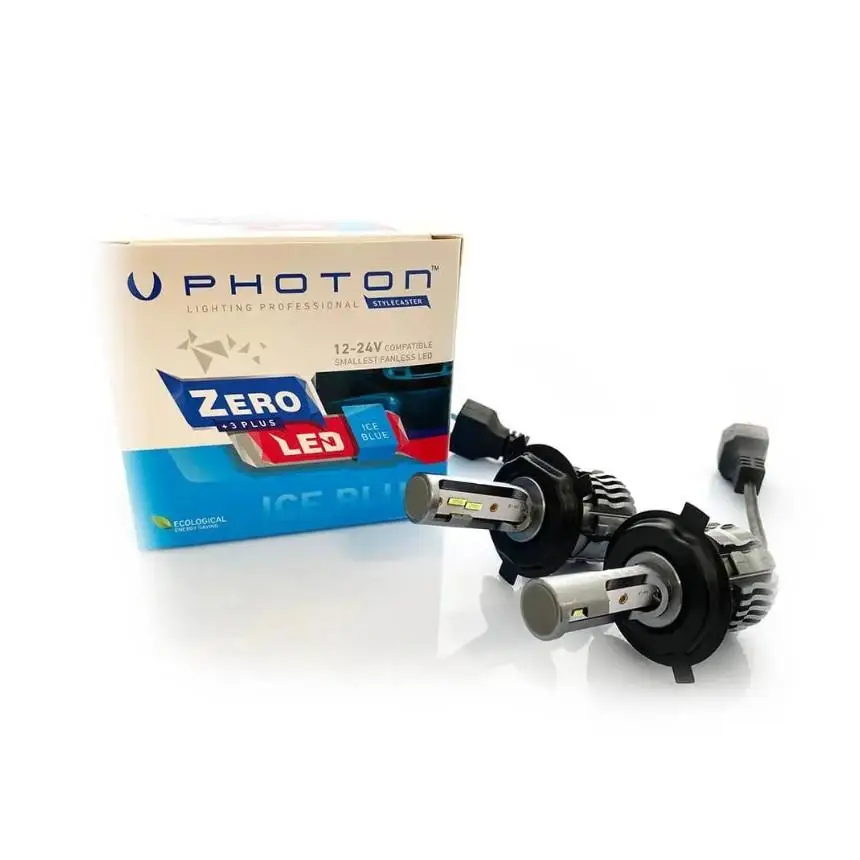 Photon ZERO H4 ICE BLUE +3 PLUS Fansız Led Oto Ampul 12V-24V ZR3724 IB