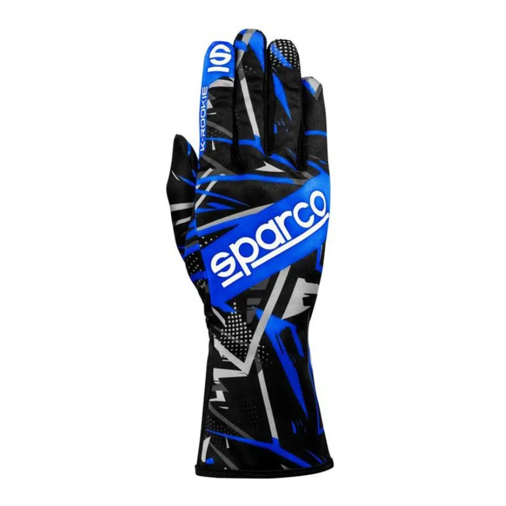 SPARCO K-ROOKIE Karting Eldiveni 8 Numara Mavi XS