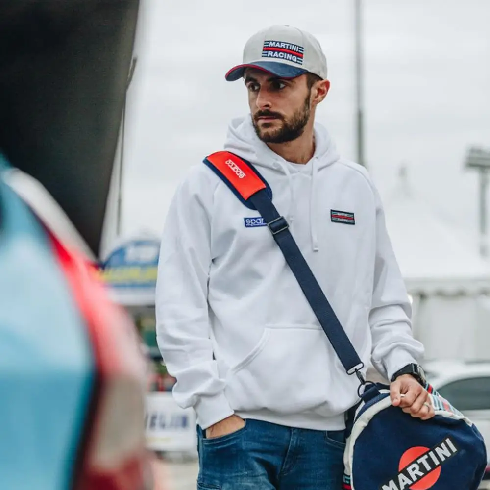 Sparco Yarış Çizgili Erkek Sweatshirt Beyaz XL Sparco Yarış Çizgili Erkek Sweatshirt Beyaz XL