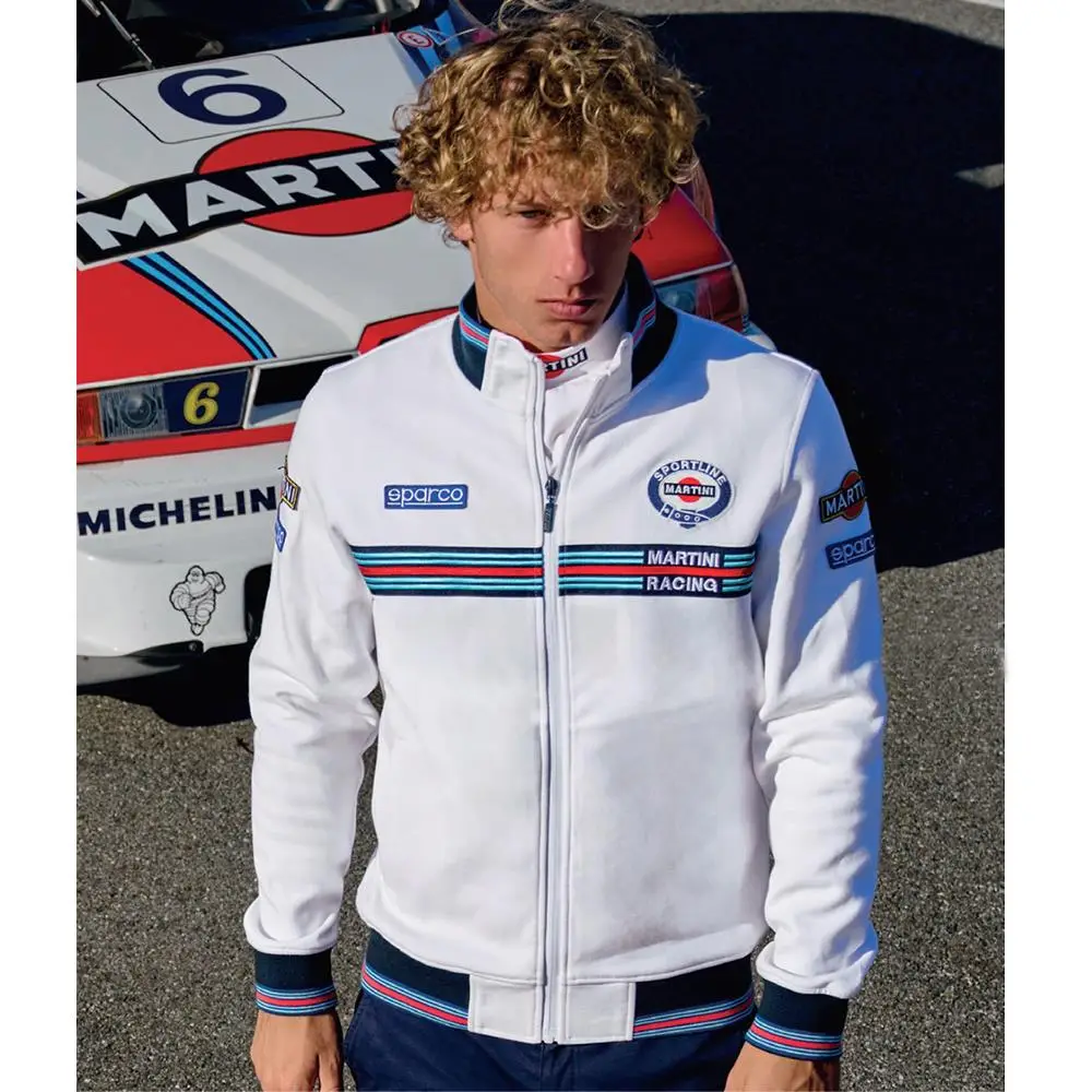 Sparco Racing Fermuarlı Sweatshirt Erkek Beyaz L Beden Sparco Racing Fermuarlı Sweatshirt Erkek Beyaz L Beden