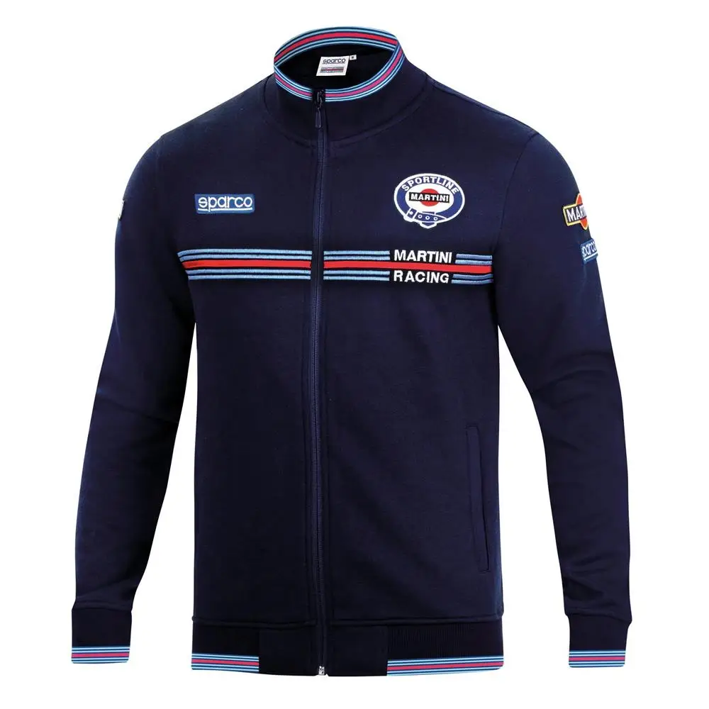 Sparco Racing Fermuarlı Sweatshirt Erkek Lacivert S