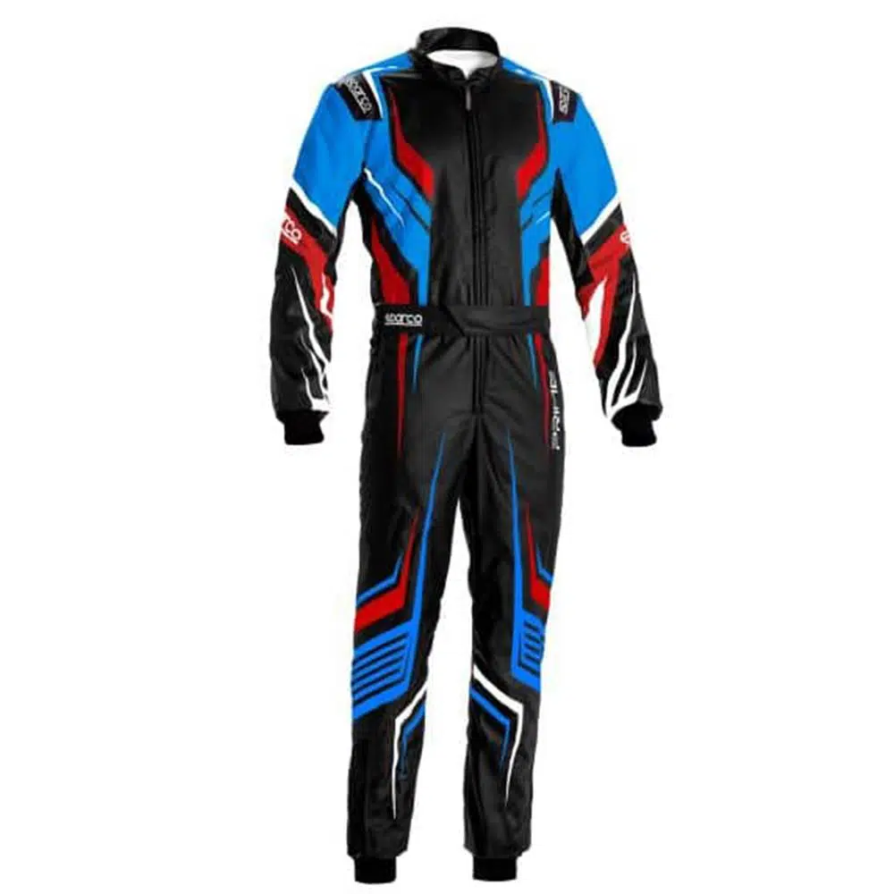 SPARCO PRİME K Çocuk Karting Tulumu Siyah Mavi 150 Beden