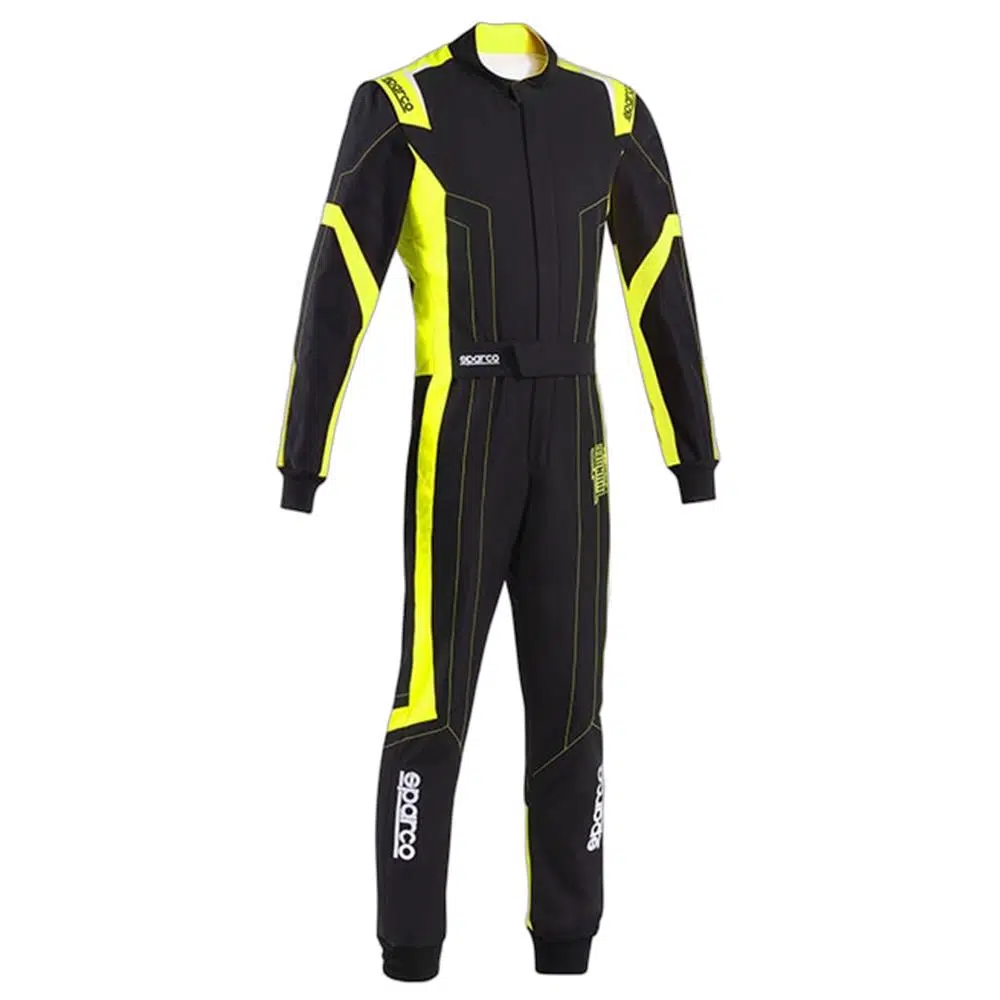 SPARCO K48 Thunder Profesyonel Karting Tulumu Siyah Sarı XS