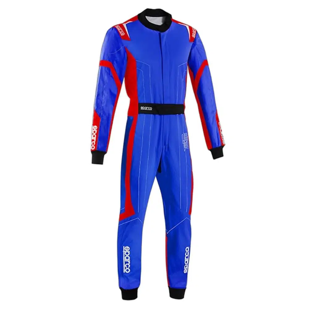 Sparco K48 THUNDER Karting Yarış Tulumu S Mavi