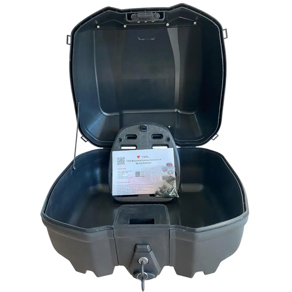 TIEN SC44 Motosiklet Çantası 44 Litre Siyah Üst Taşıma Demirli TIEN SC44 Motosiklet Çantası 44 Litre Siyah Üst Taşıma Demirli