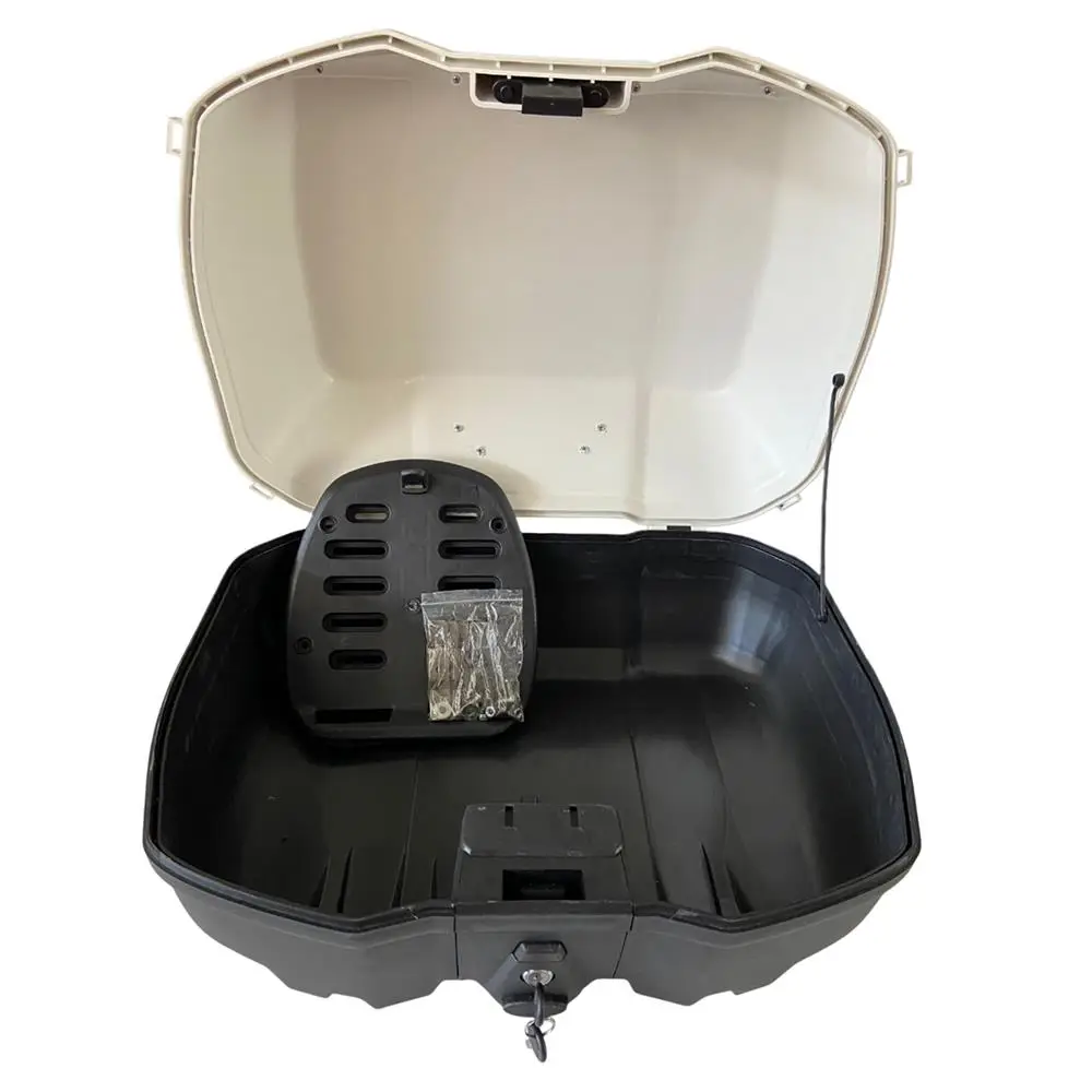 TIEN SC52 Motosiklet Çantası 52 Litre Beyaz Üst Taşıma Demirli TIEN SC52 Motosiklet Çantası 52 Litre Beyaz Üst Taşıma Demirli